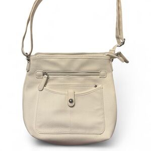 Rosetti Cream Crossbody Shoulder Bag - Classic Everyday Tote